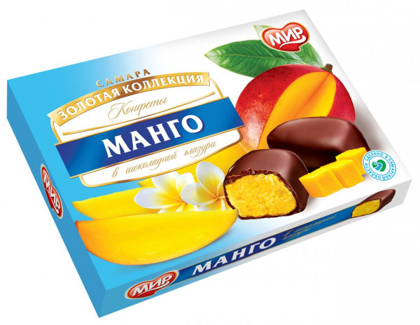 №2 КФ МИР Манго-Кокос в шоколадной глазури 160г  в Саяногорске