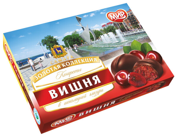 №2 КФ МИР Вишня в шоколадной глазури 160г в Саяногорске